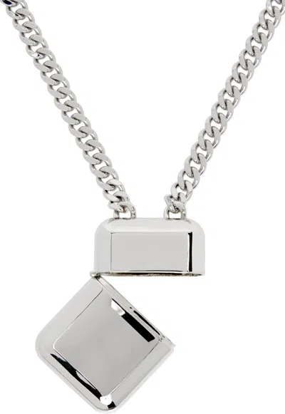 Toga Case Necklace In Silver