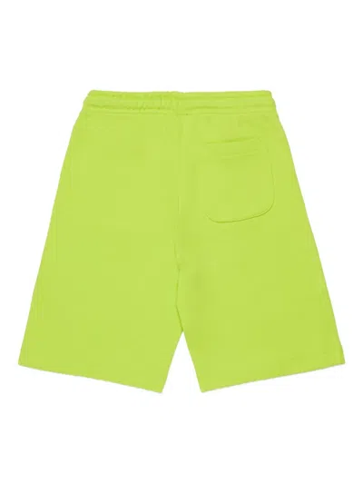 Diesel Pxginshort Drawstring Logo Shorts In Green