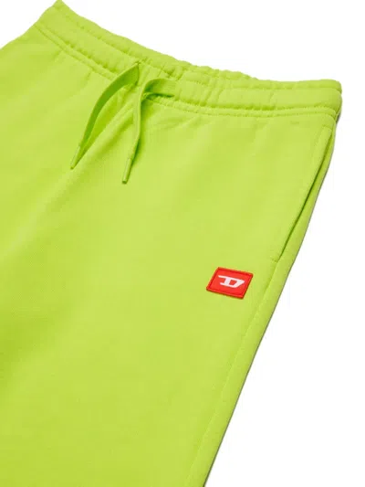Diesel Pxginshort Drawstring Logo Shorts In Green