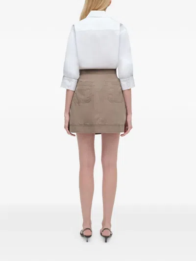 Simkhai Fraser Long-sleeve Mini Skirt In Green