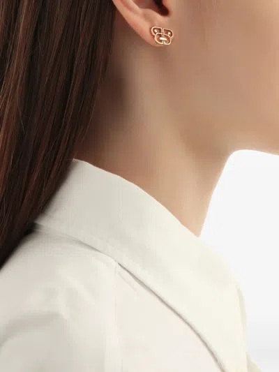 Bapy By *a Bathing Ape® Logo-motif Stud Earrings In Gold