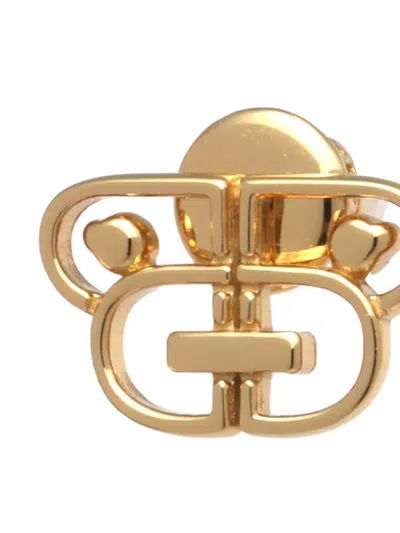 Bapy By *a Bathing Ape® Logo-motif Stud Earrings In Gold