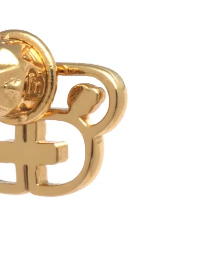 Bapy By *a Bathing Ape® Logo-motif Stud Earrings In Gold