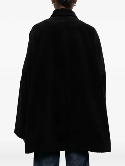 Totême Pocket Overshirt Jacket In Black
