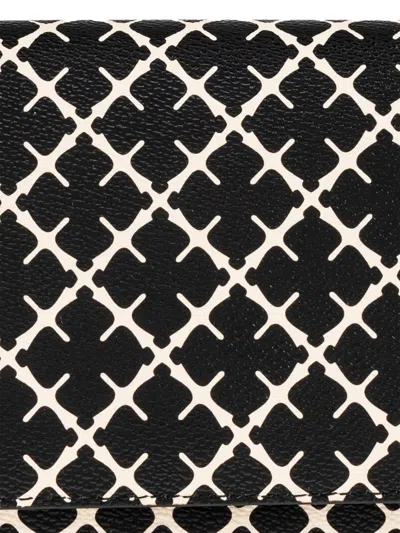 By Malene Birger Small Tallie Geometric-print Shoulder Bag In Black