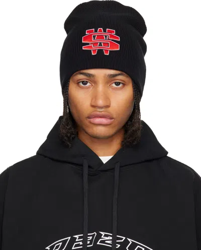 032c Black One Dollar Bill Beanie In Black