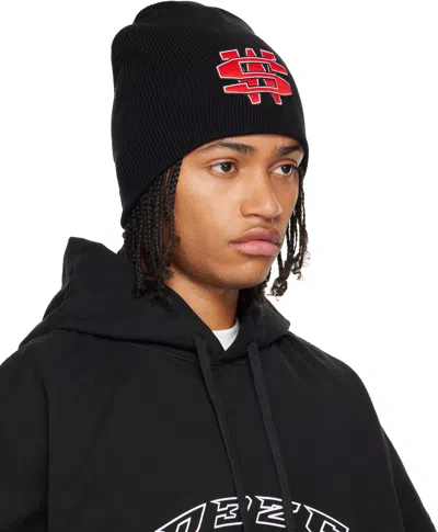 032c Black One Dollar Bill Beanie In Black