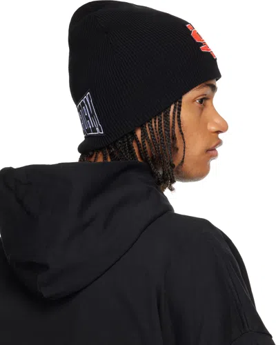 032c Black One Dollar Bill Beanie In Black