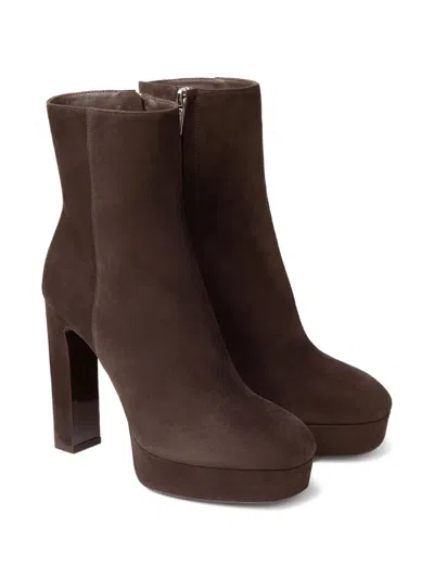 Jimmy Choo Marene Ankle Boot 120 In Brown