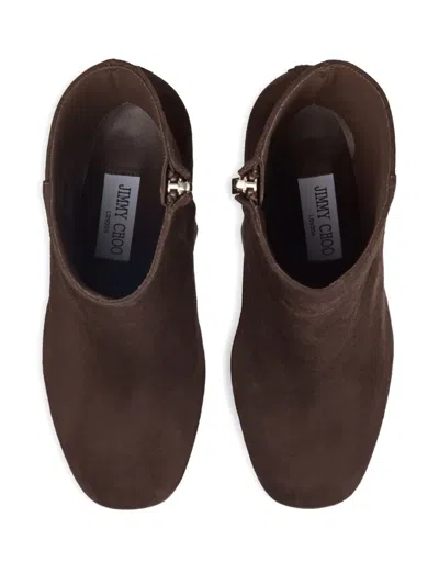 Jimmy Choo Marene Ankle Boot 120 In Brown