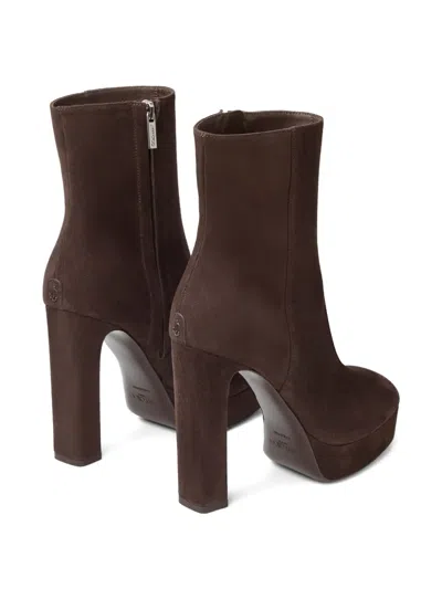 Jimmy Choo Marene Ankle Boot 120 In Brown