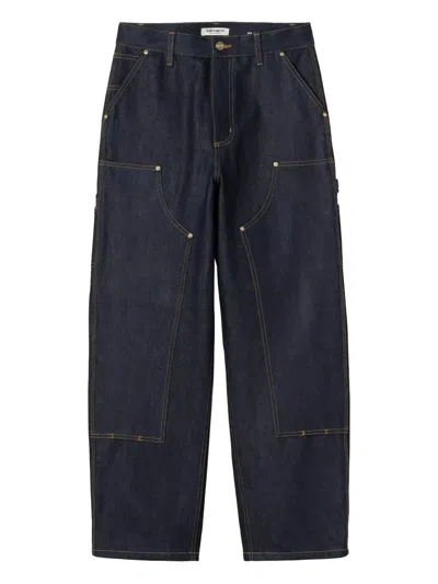 Carhartt Blue Denim Brandon Double Knee Jeans In Multi