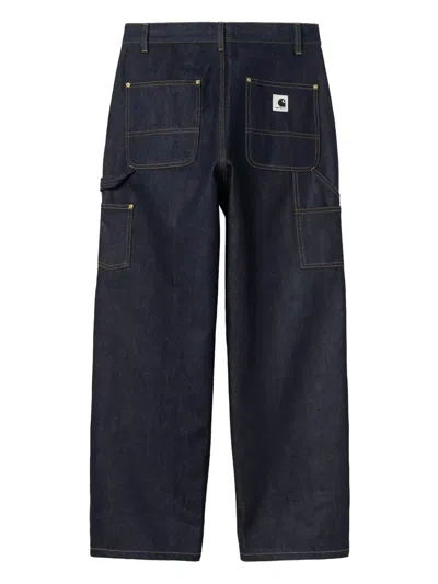 Carhartt Blue Denim Brandon Double Knee Jeans In Multi