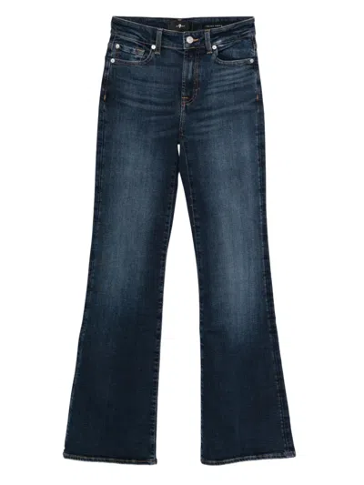 7 For All Mankind The Leggy Bootcut Denim Jeans In Blue