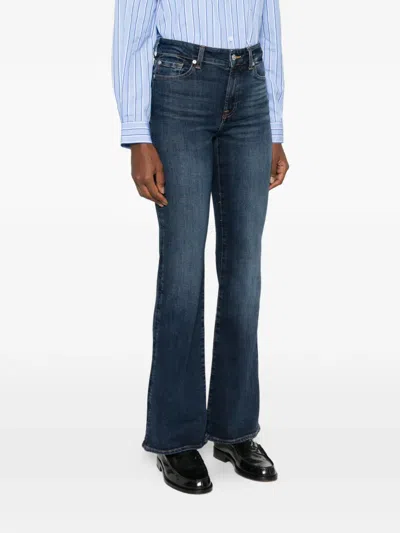 7 For All Mankind The Leggy Bootcut Denim Jeans In Blue