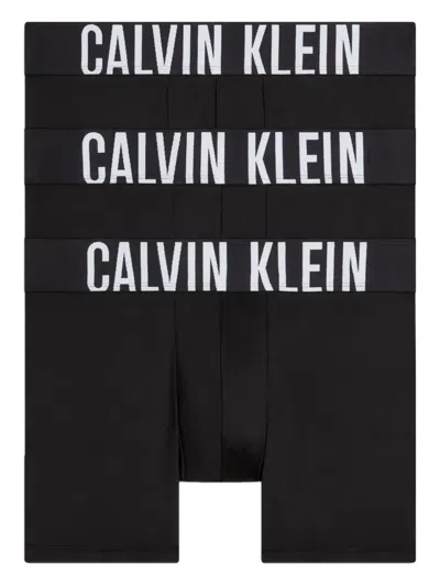 Calvin Klein Logo Briefs 3-pack In Black