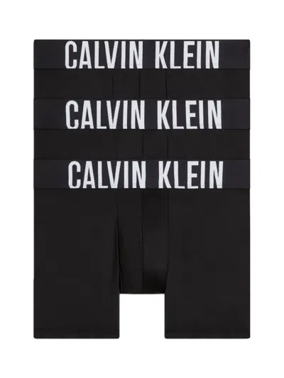 Calvin Klein Logo Briefs 3-pack In Black