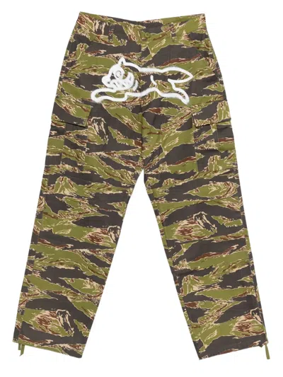 Icecream Cotton Cargo Trousers In Brown