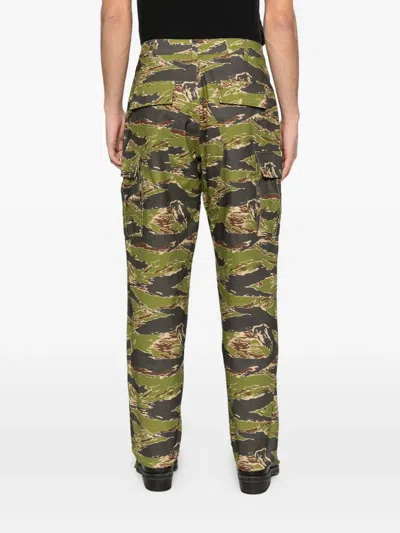 Icecream Cotton Cargo Trousers In Brown