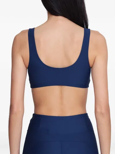 Lygia & Nanny Bio Scoop-neck Sports Bra In Blue