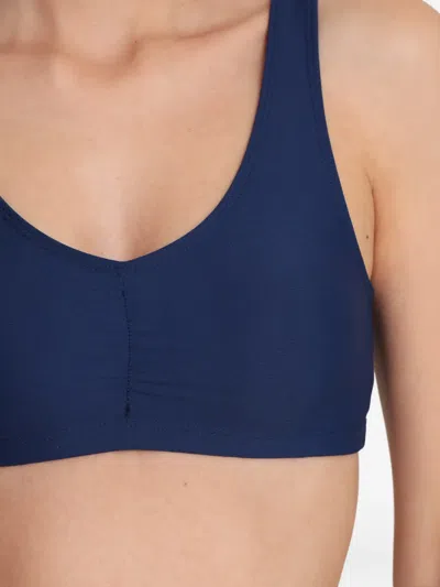 Lygia & Nanny Bio Scoop-neck Sports Bra In Blue