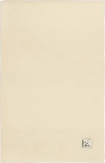 Totême Off-white Monogram Twill Scarf In Neutral