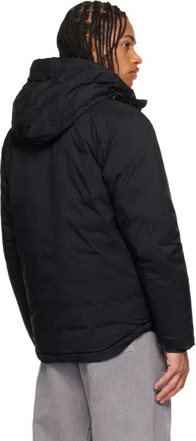 Canada Goose Hooded Down Jacket Featuring Chest Pocket In Black