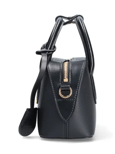 Stella Mccartney Handbag Structured Shape Padlock Detail In Purple