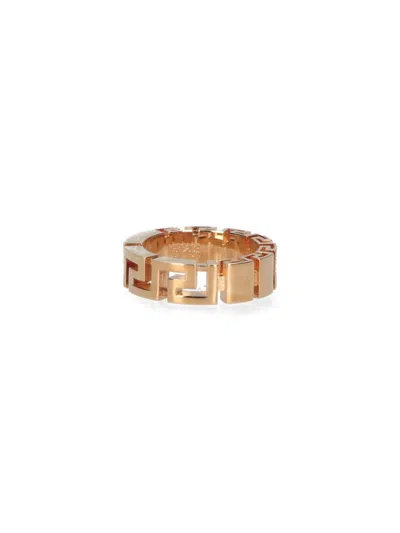 Versace Greca Ring In Gold