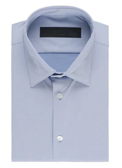 Rrd Oxford Jacquard Shirt In Blue