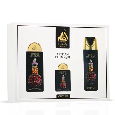 Lattafa Ladies Artisan Ethnique Gift Set Fragrances 6290362346494 In Black