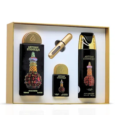 Lattafa Ladies Artisan Ethnique Gift Set Fragrances 6290362346494 In Black