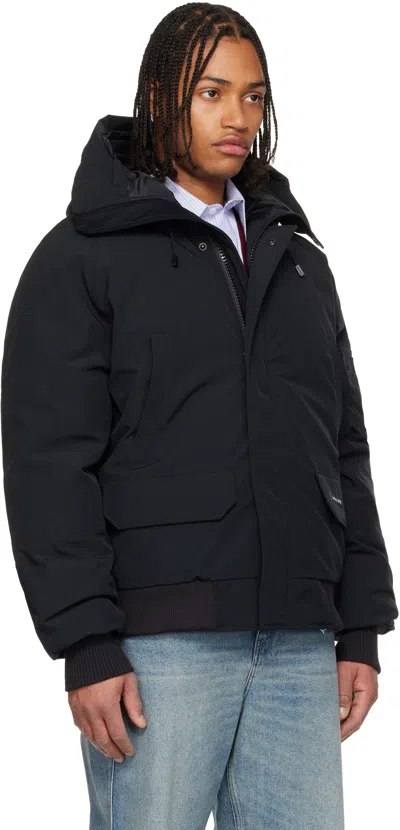 Canada Goose Black Chilliwack Bomber Down Jacket In Black
