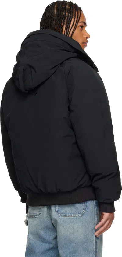Canada Goose Black Chilliwack Bomber Down Jacket In Black