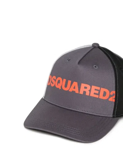 Dsquared2 Logo-detail Baseball Cap In Black
