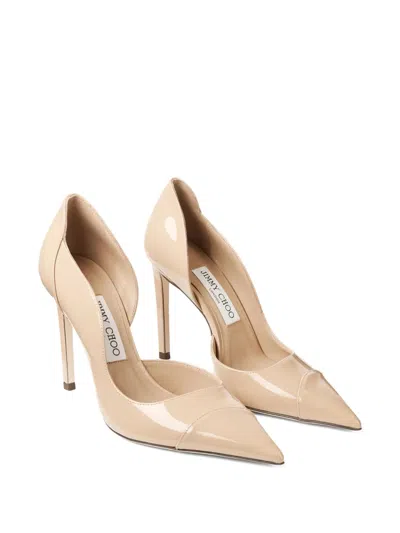 Jimmy Choo 100mm Brigitte Pointed Pumps In Neutral