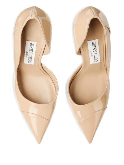 Jimmy Choo 100mm Brigitte Pointed Pumps In Neutral