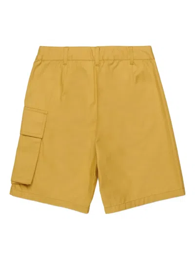 Marni Logo-pocket Cargo Shorts In Brown