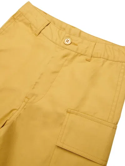 Marni Logo-pocket Cargo Shorts In Brown