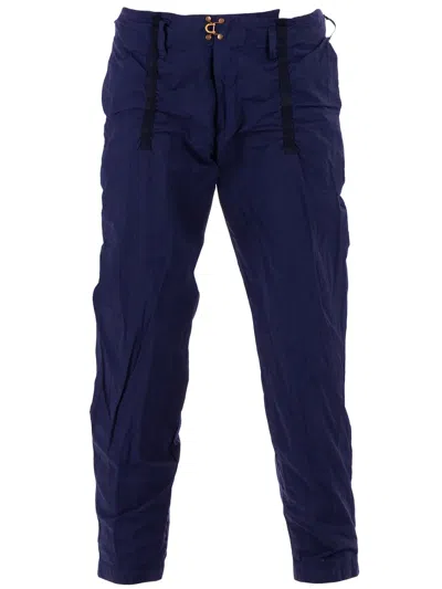 Kolor Cropped Trousers In Blue