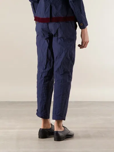 Kolor Cropped Trousers In Blue