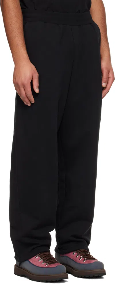 Dime Black Cursive Small Logo Sweatpants In Black