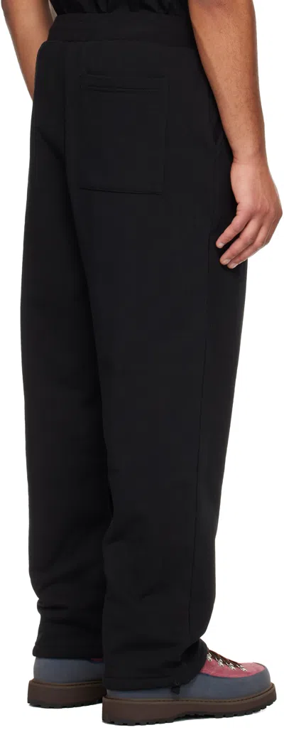 Dime Black Cursive Small Logo Sweatpants In Black