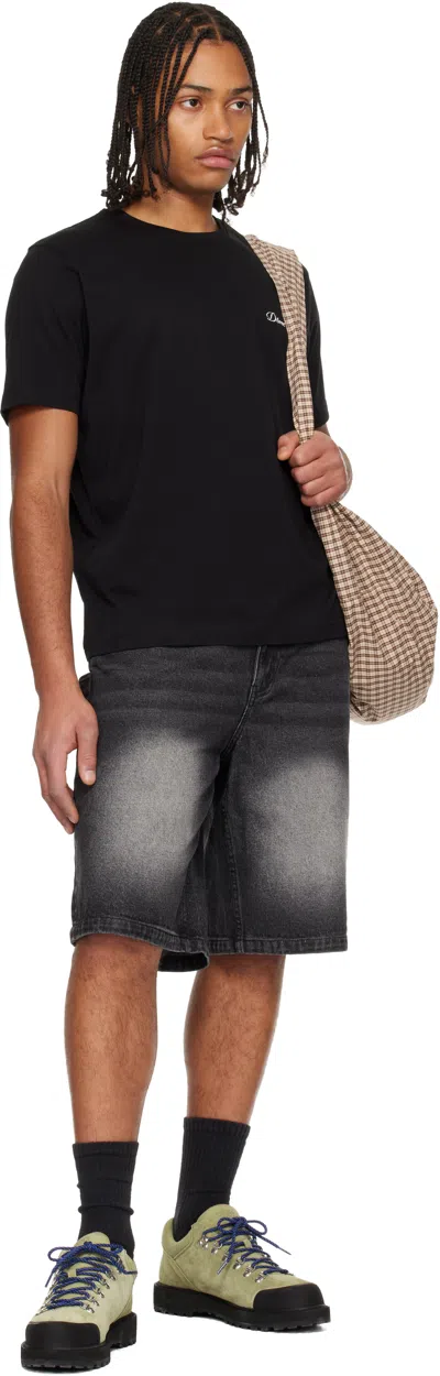 Dime Black Cursive Small Logo T-shirt In Black