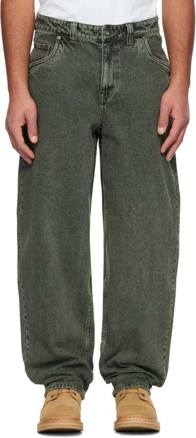 Dime Green Baggy Jeans