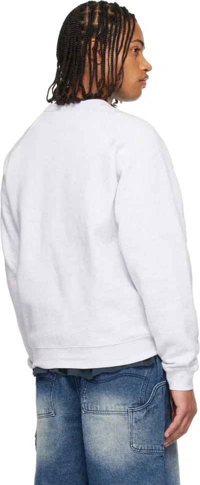 Dime Gray Dolph Crewneck Sweatshirt In Gray