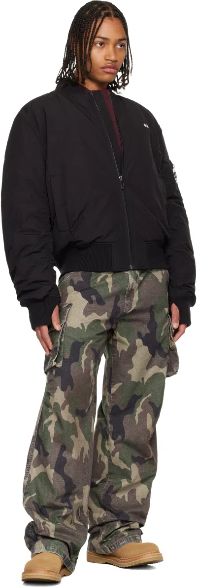 032c Black Suspicious Minds Bomber Jacket In Black