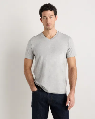 Quince Men's 100% Pima Cotton Luxe Touch V-neck T-shirt In Gray