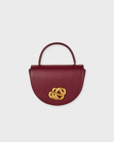 By Malene Birger Cebelli Leather Bag In Burgundy