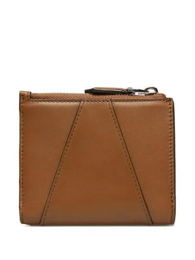 Bally Axeel Zip-fastening Leather Wallet In Brown